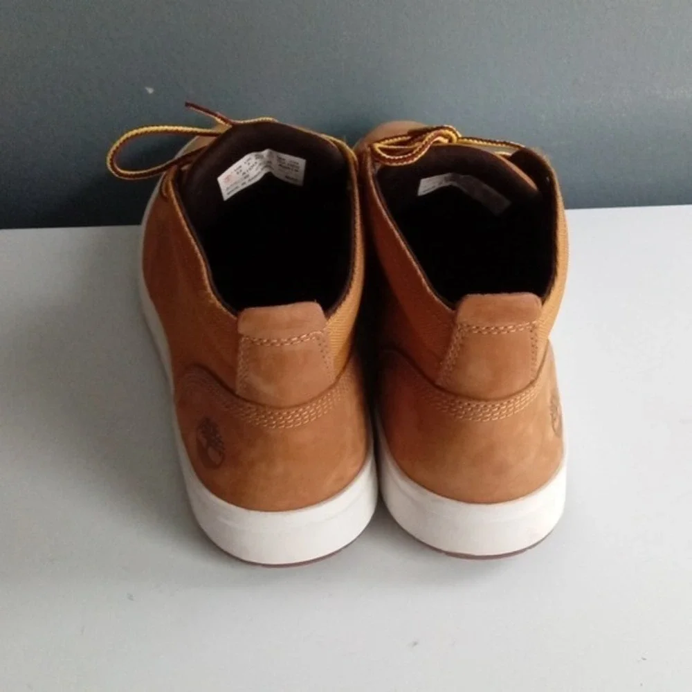 Timberland Groveton Chukka Wheat Nubuck Leather Mid Top Sneakers A1GIG Mens 10.5